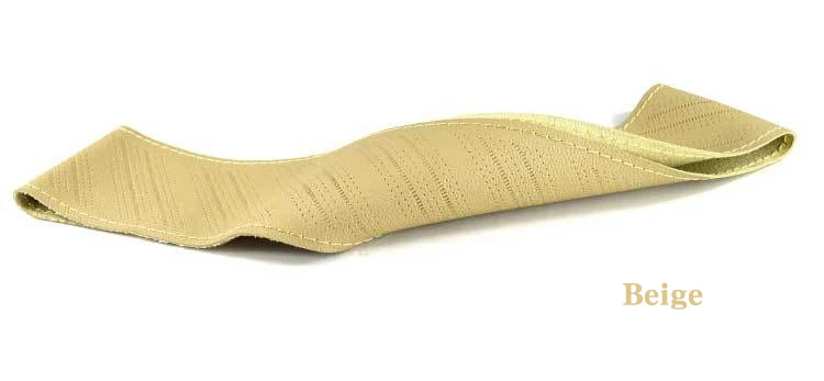 Beige 38cm Декоративный узор микро-Волоконный кожаный чехол для рулевого колеса автомобиля ручной работы рукава рулевого колеса 38 см аксессуары для интерьера - Название цвета: Beige 38cm