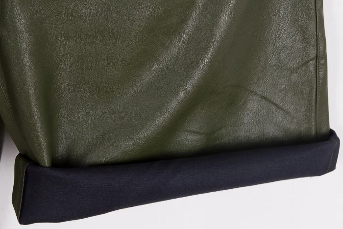 Новинка 2016 осенние модные черно зеленые широкие брюки до щиколотки из