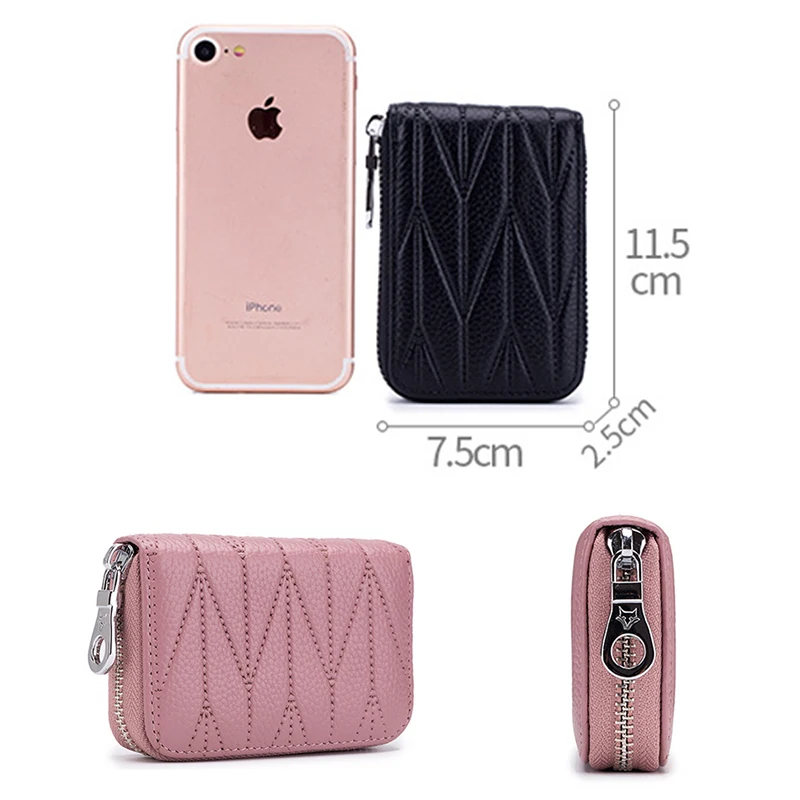 Мужской кошелек из искусственной кожи кредитный держатель для карт RFID