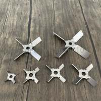 for lab mixer equipment 1pcs 304 stainless steel four blade propellerstirring push up the material cross paddler