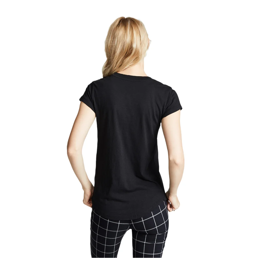 Облегающая футболка Bis модная летняя я вам очень нравится женские топы черная