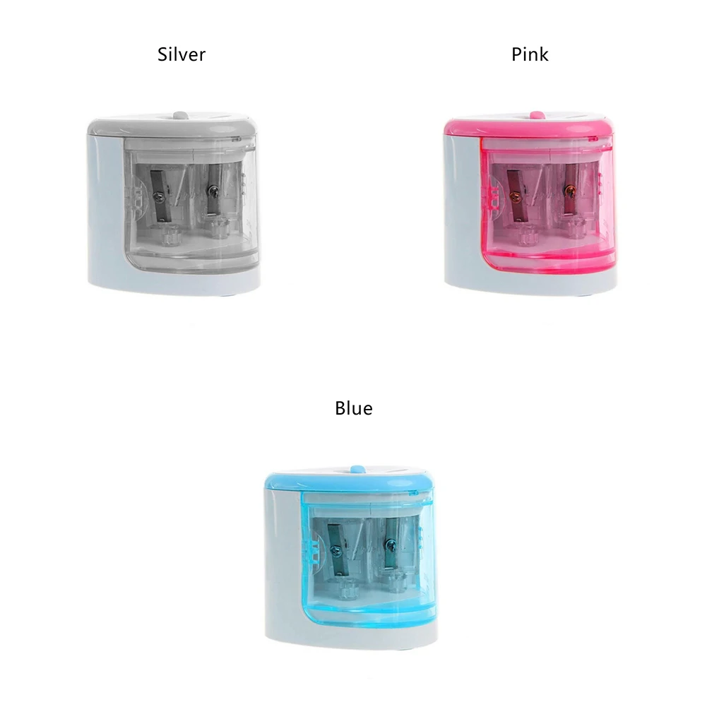 Экологичный дизайн автоматическая точилка для карандашей с двумя отверстиями