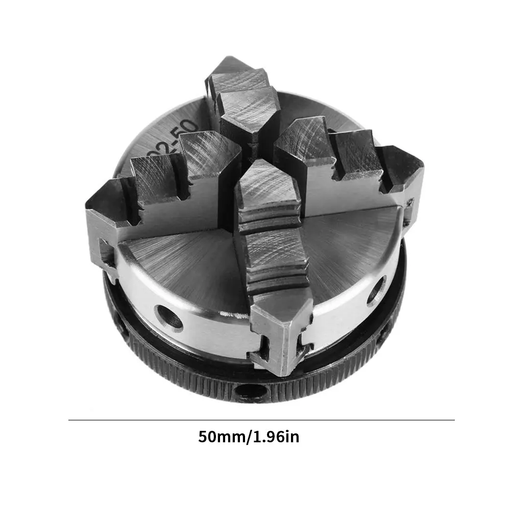 

Mini Lathe Chuck K02-50 M14 4 Jaw Reversible Self Centering Scroll Chucks With Lock Lever Lathe Chuck Self-Centering Metal