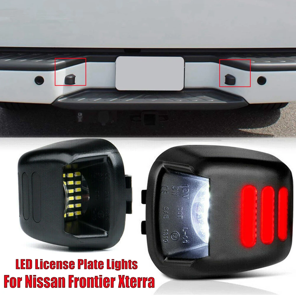 

2 x LED License Plate Lights Lamps SET For Nissan Frontier Xterra