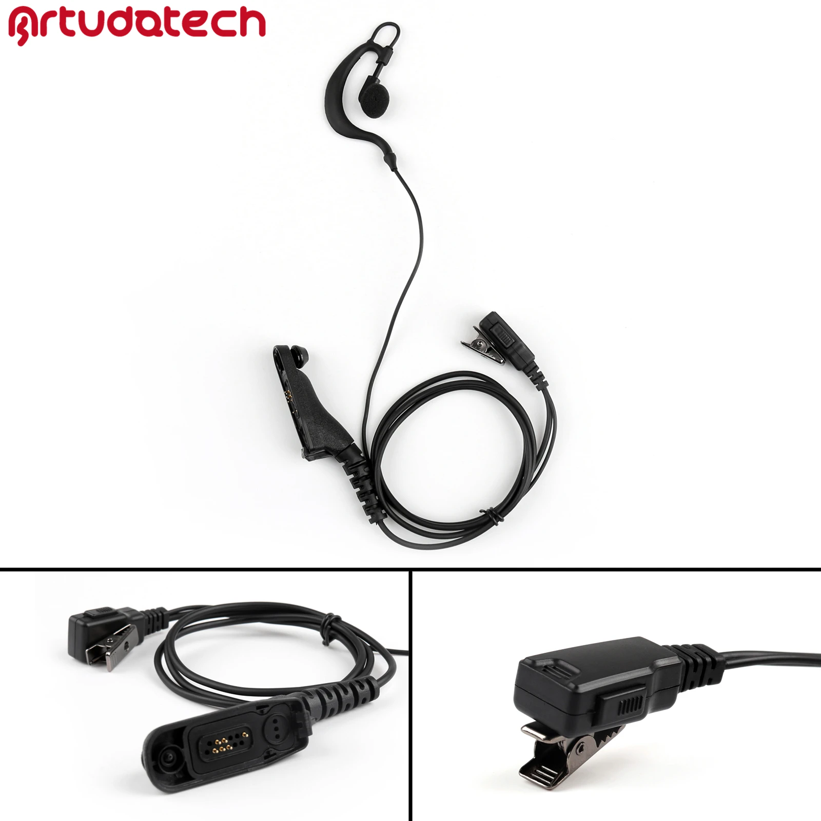 Artudatech g образный наушник гарнитура PTT MIC для Motorola XPR6550 XPR6500 XPR6300 DP3400 DP3600 XPR 6500