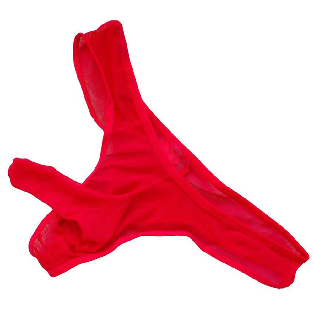 Прозрачный Мужской чехол для пениса G String нижнее белье дышащее Сетчатое