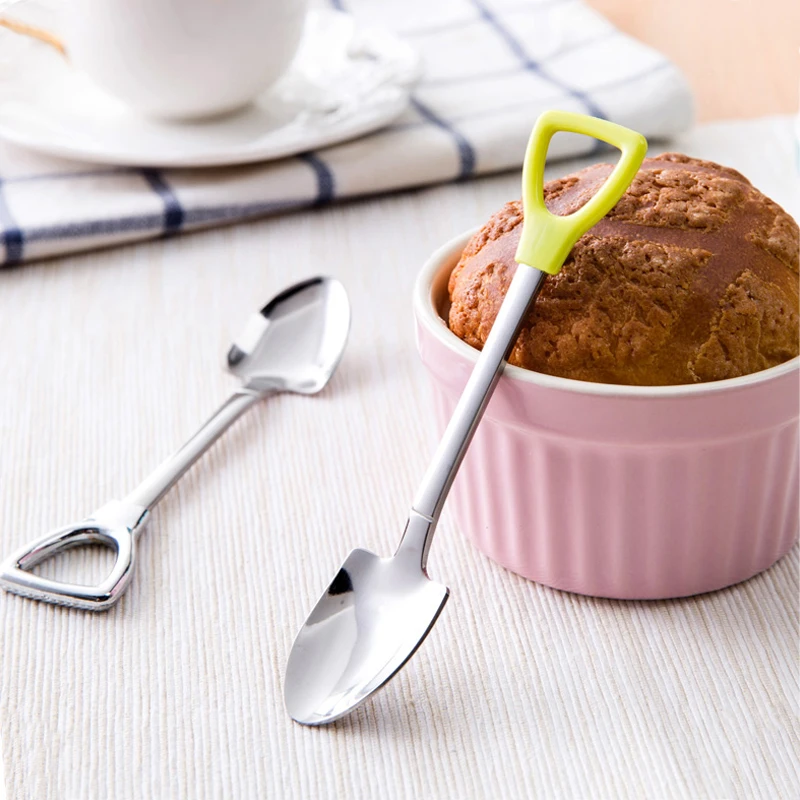 Ложка-лопата из нержавеющей стали в стиле ретро десертная ложка для салата еды