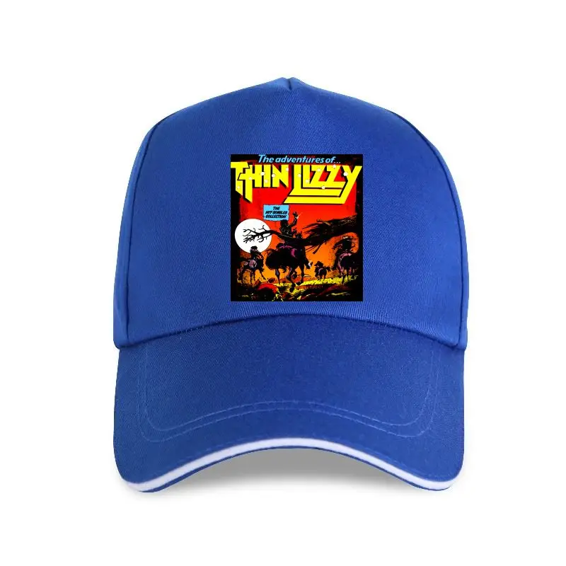 

New Official Thin Lizzy Hit Singles Adventures 2021 Baseball cap Rock Metal Band Merch 100% Cotton Men Women Custom 2021
