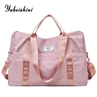 women nylon cloth handbags high capacity fitness bag shoulder bags dry and wet separation tote travel bag luggage bag sac a main