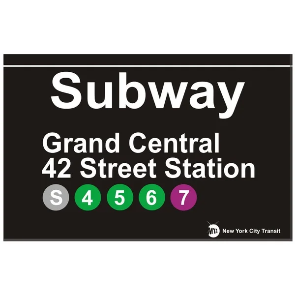 

Grand Central Station New York City Subway Station Tin Sign