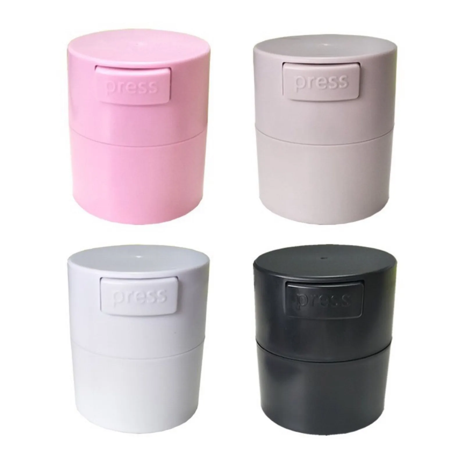 

2021 New Matte Fashion Eyelash Glue Storage Tank Container Adhesive Stand Activated Carbon Sealed Storage Jar