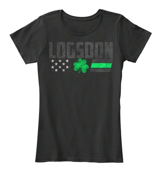 

Logsdon Family Lucky Clover Flag Women's Premium Tee T-Shirt