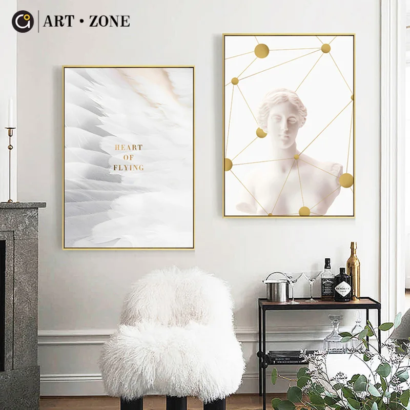 ART ZONE Modern Creativity Body Art Portrait Picture prints Wall Canvas posters Artwork Living Room Bedroom Decor Frameless | Дом и сад