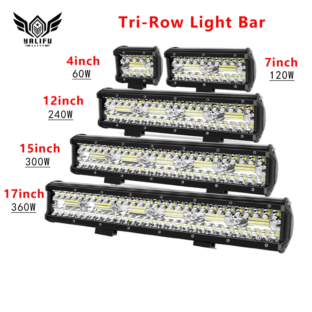 

4-20inch Off Road LED Bar 12V 24V Combo LED Light Bar/Work Light for Car Jeep Truck Suv 4x4 Atv LED Lightbar Headlight