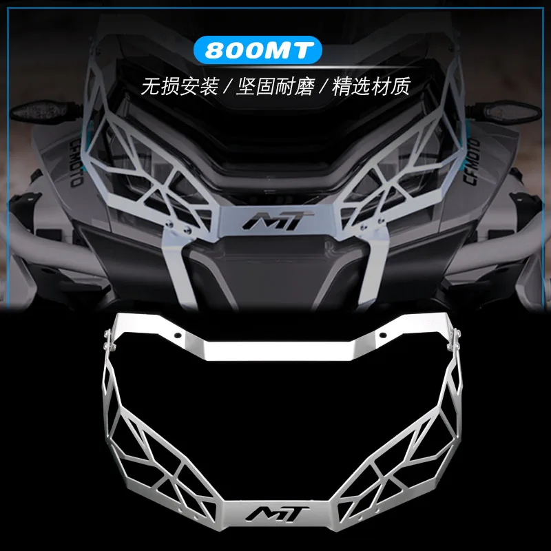 For CFMOTO 800MT 800 MT 2021 2022 Motorcycle Accessories Aluminium Headlight Protector Grille Guard Cover Motor Parts