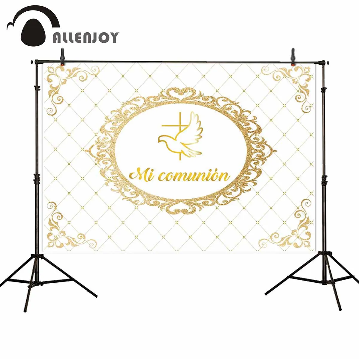 Allenjoy золотой цвет баннеры плед мир голубь Святое Причастие Вечеринка Декорации