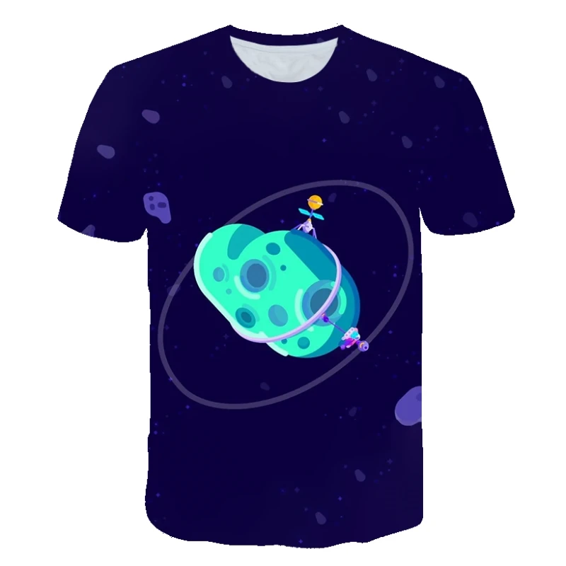

Boys Oversized T-Shirt Summer 2021 Children's Cartoon Fashion 3D Printed O Neck Short Sleeve Cool Casual Tee Tops