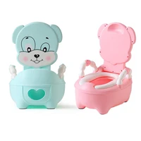baby soft potty toilet training bowl pan plastic seat childrens pot kids portable urinal comfortable backrest cartoon cute pot