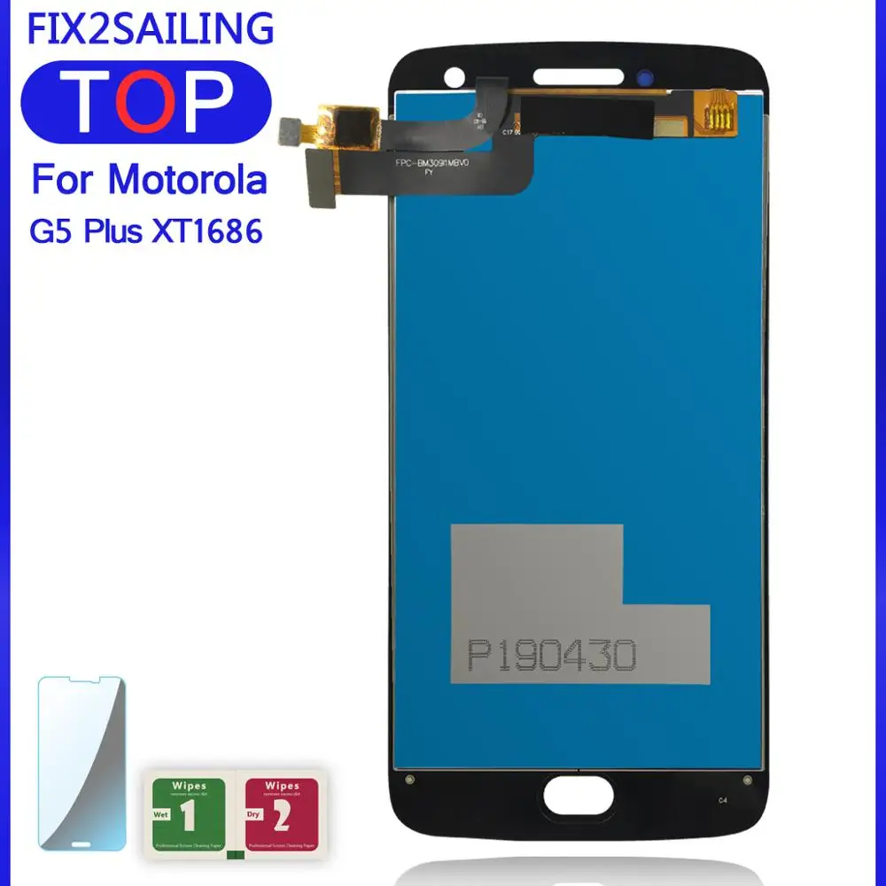 ЖК дисплей G5 Plus для Motorola Moto XT1686 XT1681 XT1683 100% рабочий дигитайзер сенсорного экрана в