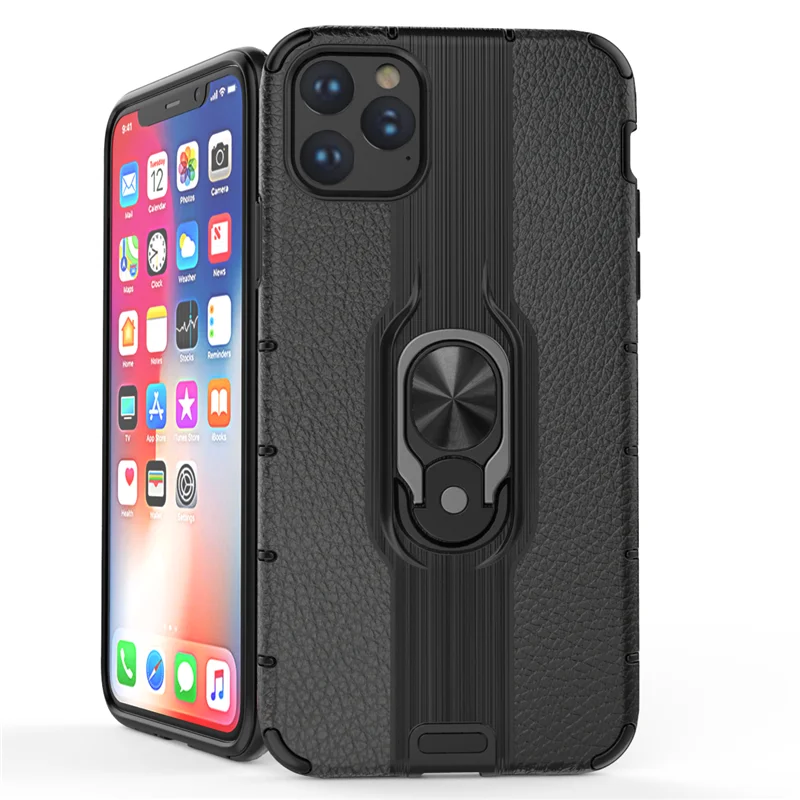 Для iPhone 11 Pro Max Xr Xs max 7 8 6S 6 Plus кейс держатель для колец Броня бампер чехол 11Pro Чехол