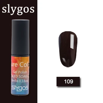 109 SLYGOS 6 мл УФ-гель для ногтей Топ УФ Led гель Осенняя Серия Тыква трава зеленый шоколад цвет Лак удаляющийся замачиванием гель лак - Цвет: 109