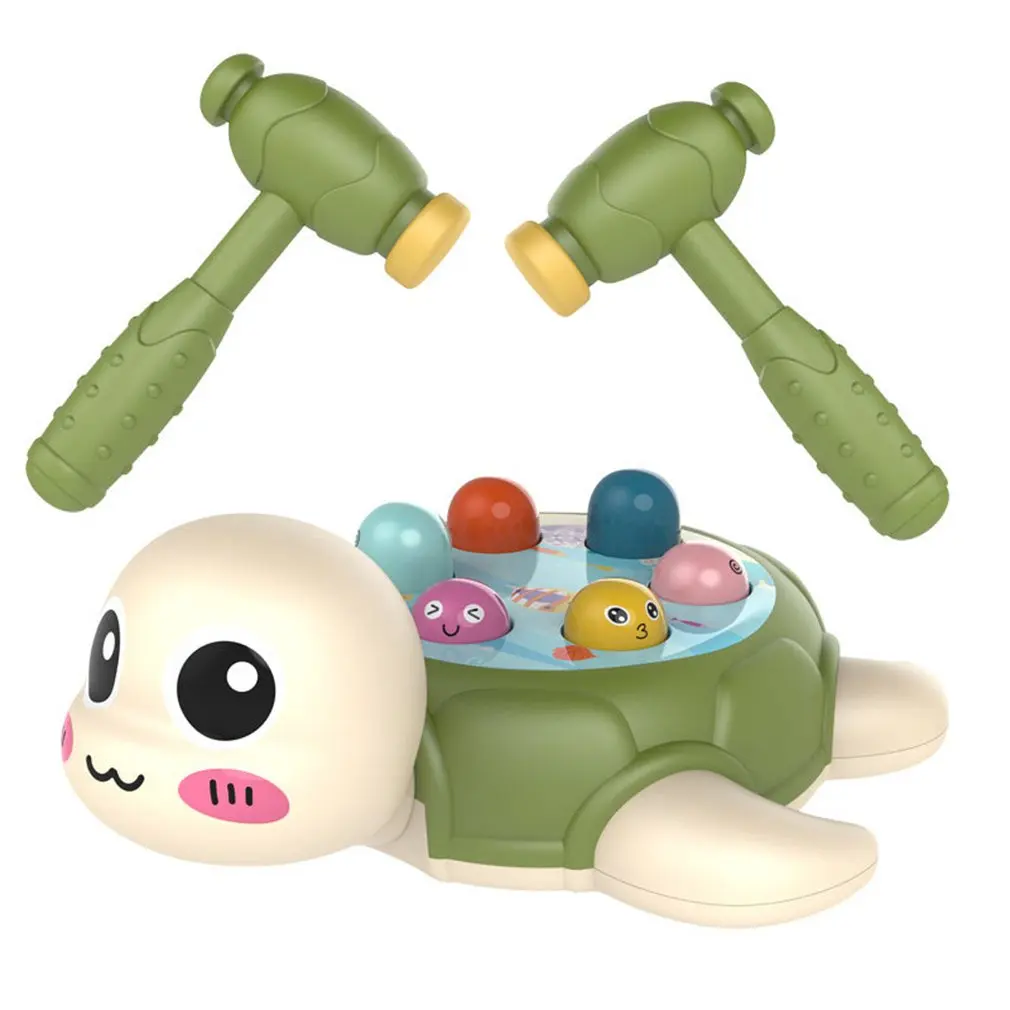 

Knocking Hamster Toy Cartoon Kids Tortoise Toy Early Education Turtle Whack-A-Mole Game Cartoon Kids Toy Funny Knock Toy