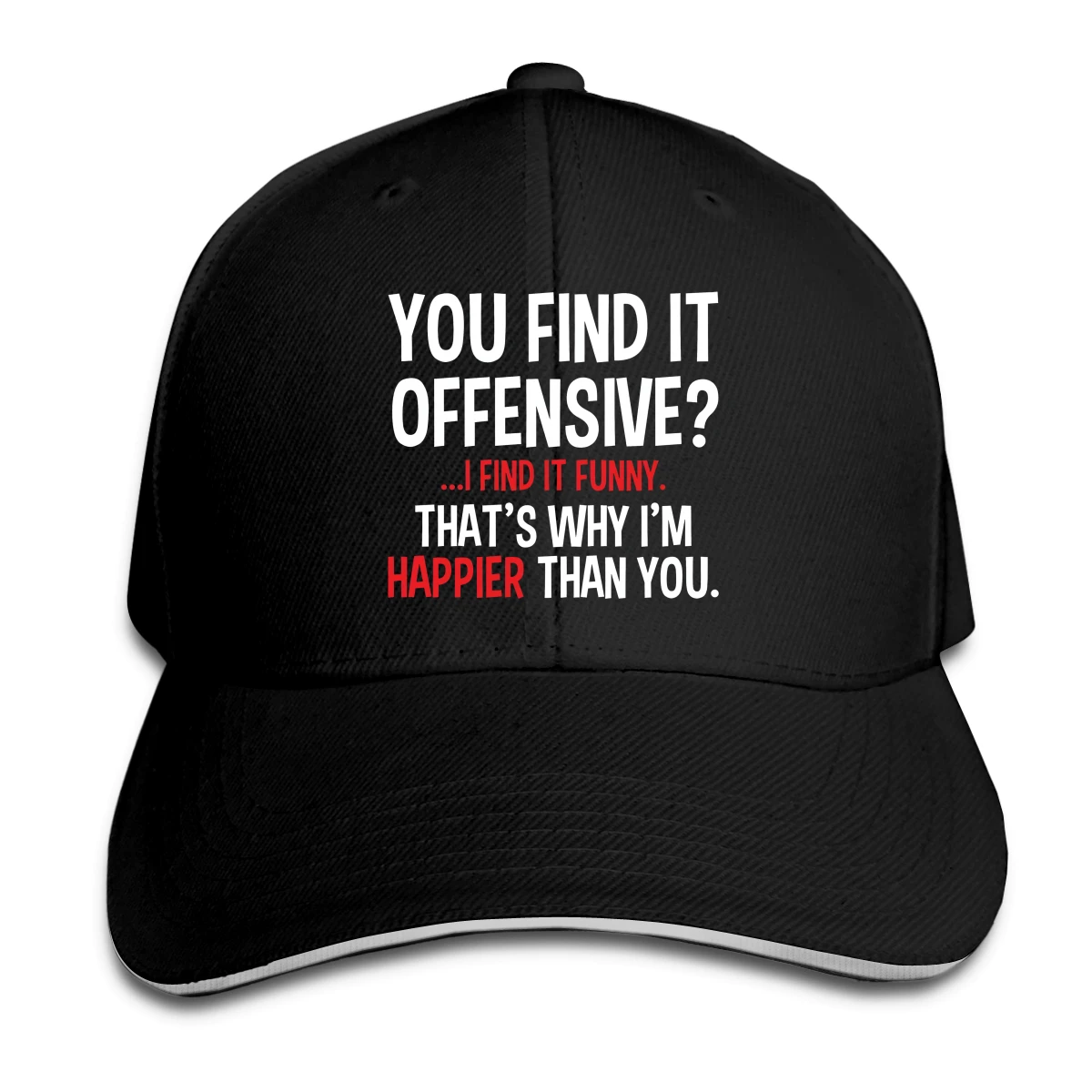 

You Find It Offensive Hat Baseball Cap for Men Women Fashion Adjustable Sun Hat