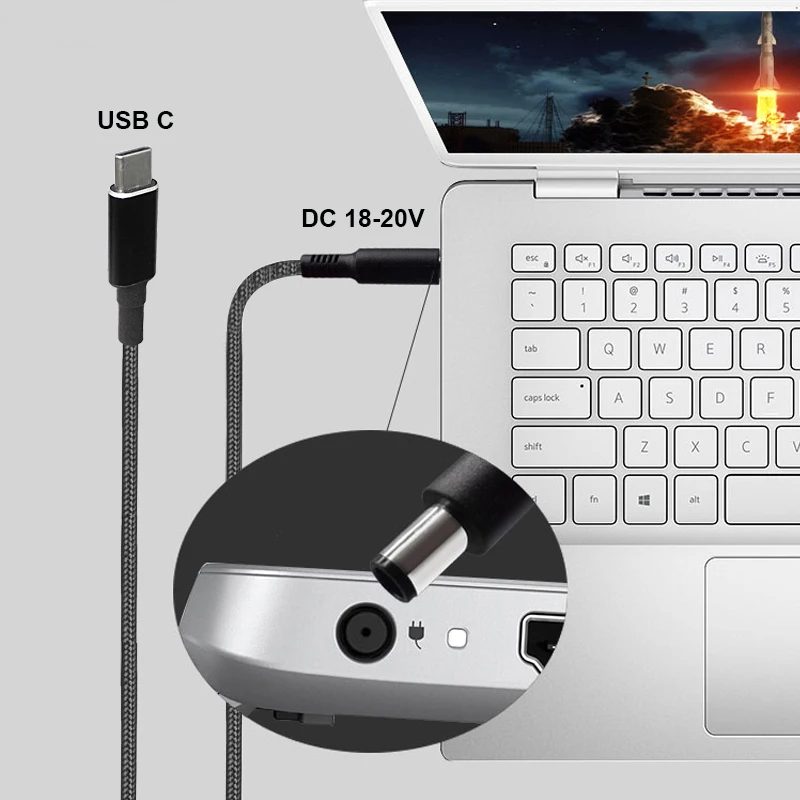 Кабель-Переходник USB Type-C на 100*7 4 мм для ноутбука Dell Latitude E6320 E6330 E6400 E6430 E6410 5 0 Вт |