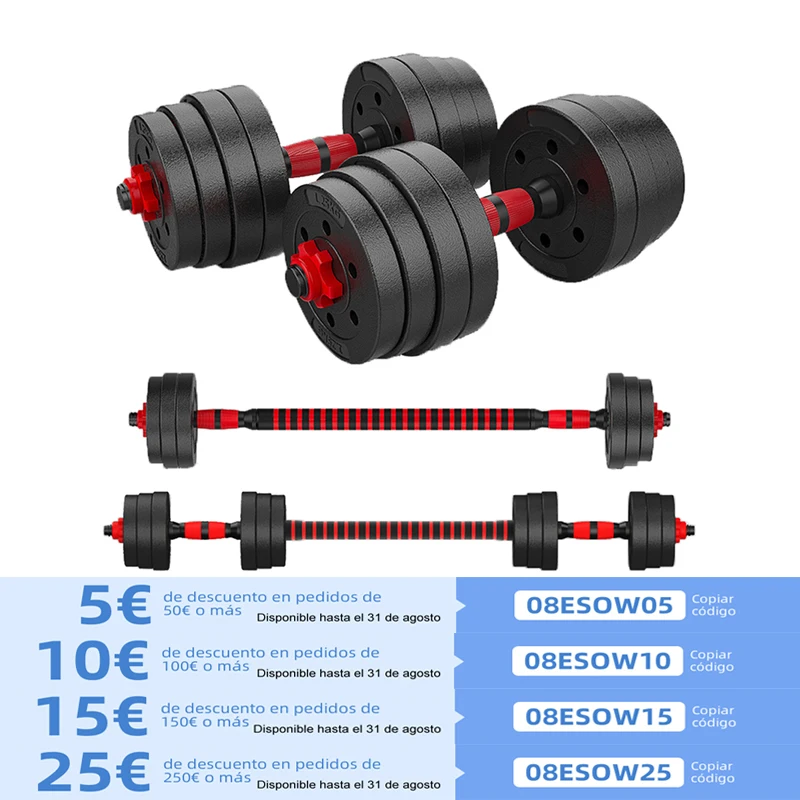 Гантели с регулируемыми гантелями гантели прямыми штангами для бодибилдинга
