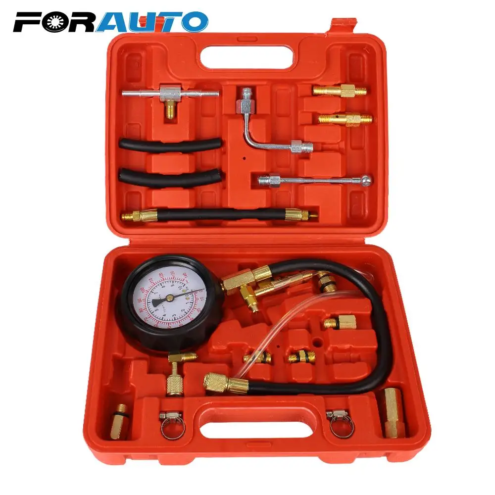 

For Fuel Injection Pump Tester Car Test Set Auto Diagnostics Tools TU-114 Fuel Pressure Gauge Quick Coupling 0~140psi 0~10bar