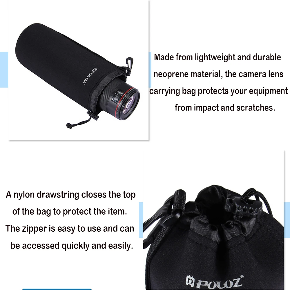 Неопреновый Профессиональный Чехол Cadiso для объектива камеры сумка переноски