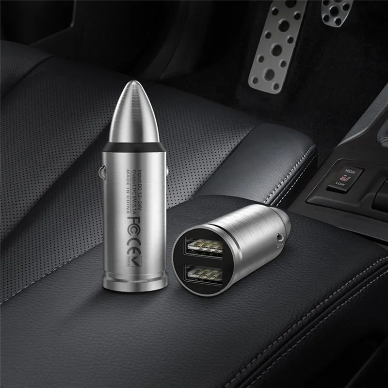 CHOETECH 5 V/3.1A двойное USB быстрое автомобильное зарядное устройство для Xiaomi Mi 9 huawei USB PD быстрое зарядное устройство для iPhone samsung Tablet автомобильное зарядное устройство