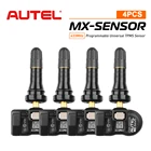 Программируемый Зажим Autel, 4 шт., Универсальный Датчик 433 МГц MX-Sensor, система контроля давления в шинах, Программируемый датчик