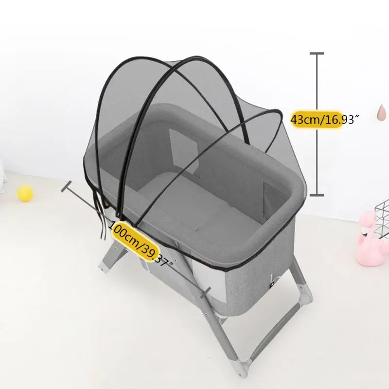 

QILEJVS Baby Stroller Crib Accessories Netting Pushchair Cart Mosquito Insect Net Buggy Crib Safe Protect Mesh Wholesale