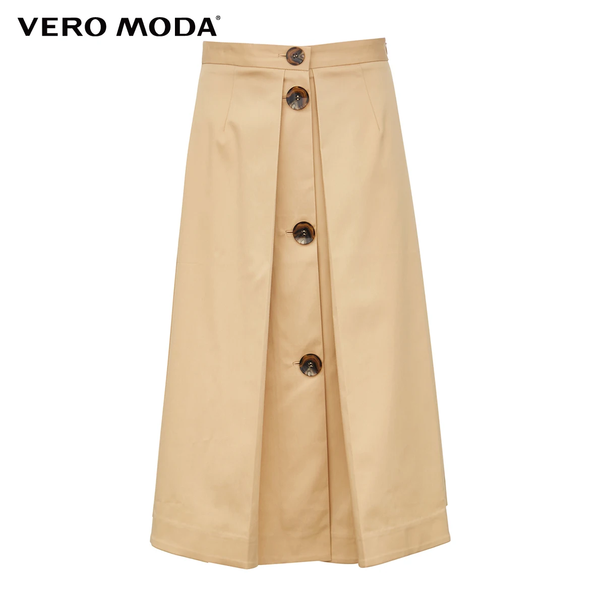 

Vero Moda Women's Decorative Buttons Pleated A-lined Skirt | 319316527