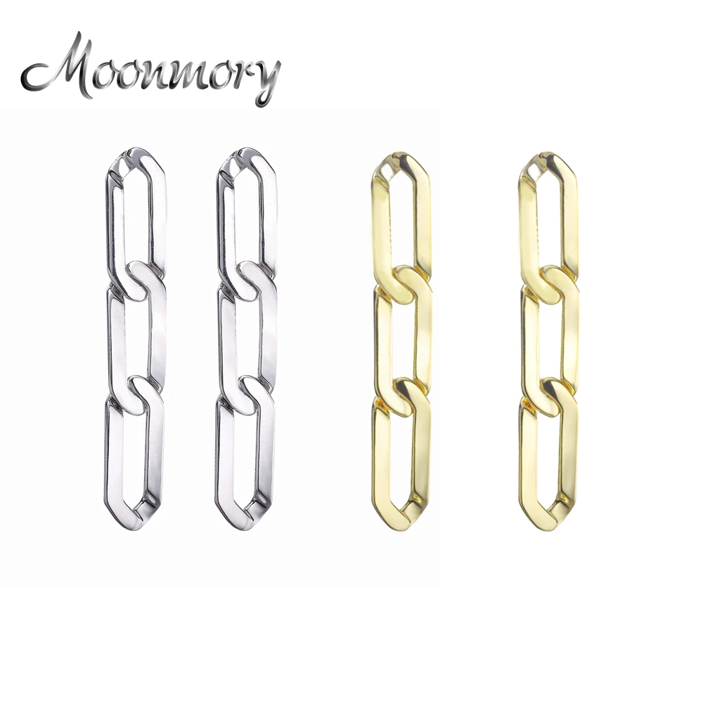 Moonmory 925 пробы серебряные серьги серьги-гвоздики Особенности 1 75 &quotкапля ручной