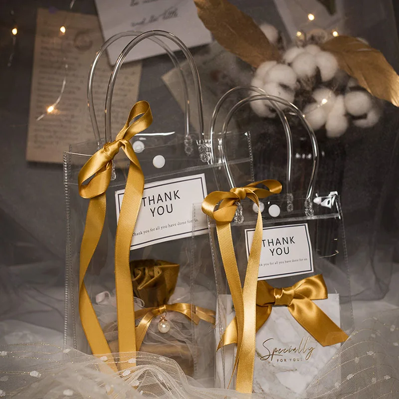 Прозрачные сумки для конфет 1 шт. подарочные пакеты детского душа упаковка