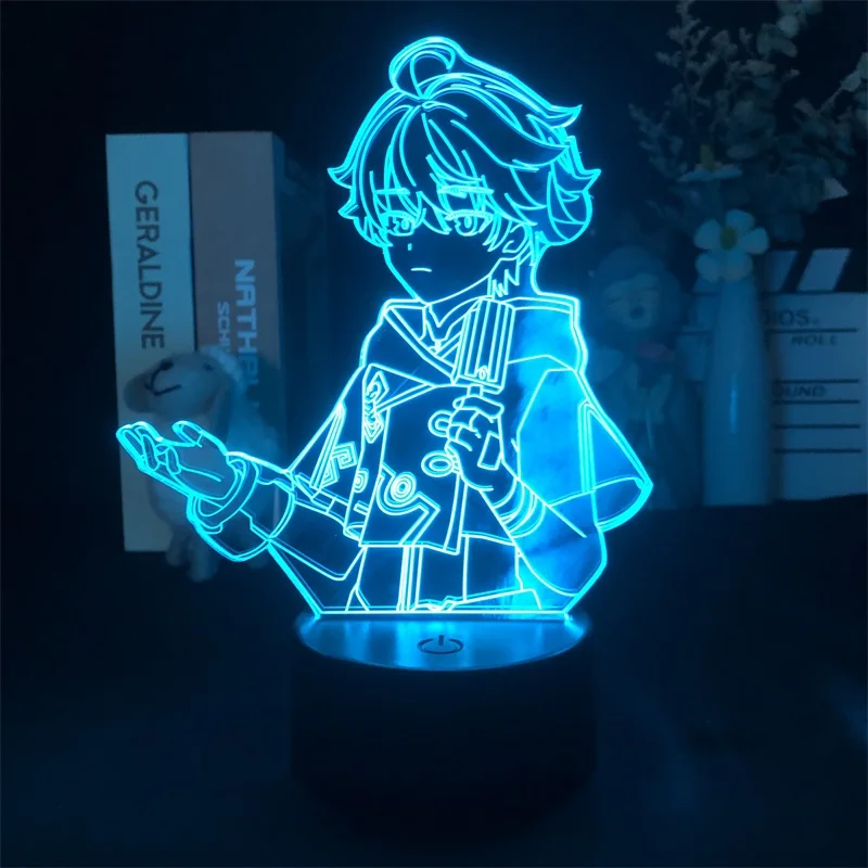 

Игровой 3D светильник Genshin Impact Chongyun с Bluetooth-управлением для яркой базы, Прямая поставка, декоративный детский проектор