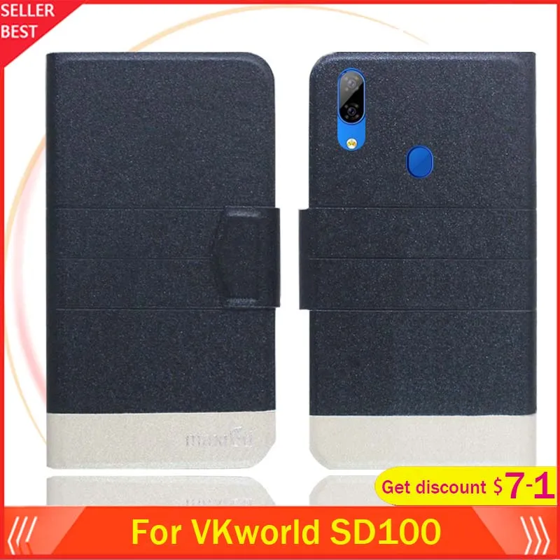 5 цветов Лидер продаж! Чехол VKworld SD100 ультратонкий кожаный эксклюзивный чехол для
