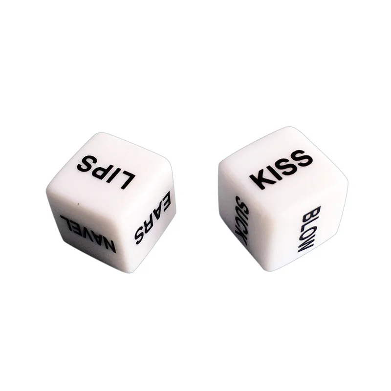 2 PCS Noctilucent Funny Sex Dice Romance Love Humour Party Gambling Adult Games Sex Toys Erotic Craps Pipe For Couples - Цвет: B