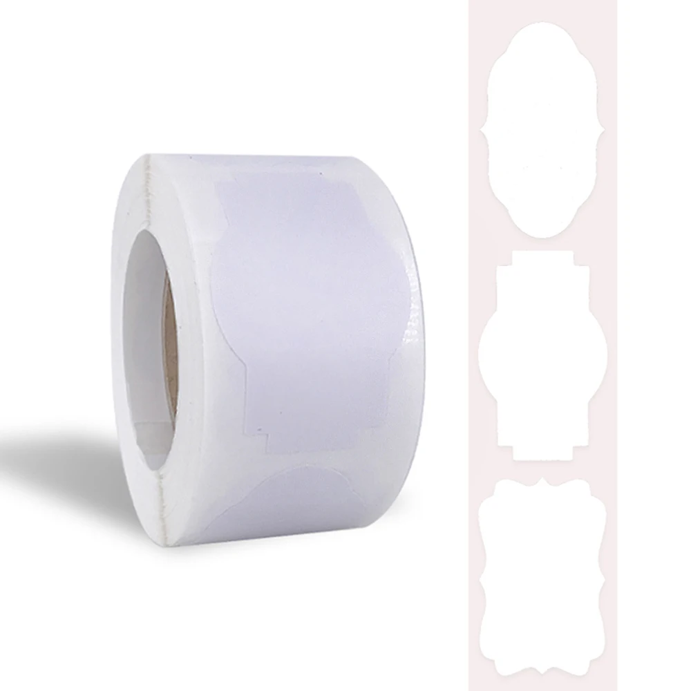 Наклейки-Этикетки Белые с возможностью записи 300 шт. | Канцтовары для офиса и дома