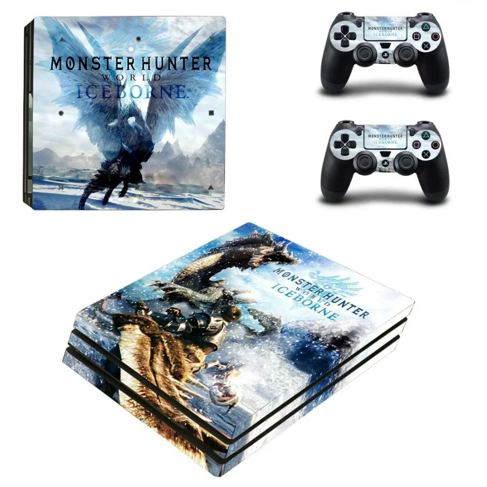 Monster Hunter World Iceborne PS4 Pro наклейка на кожу для sony playstation 4 консоль и контроллеры PS4 Pro наклейка на кожу s