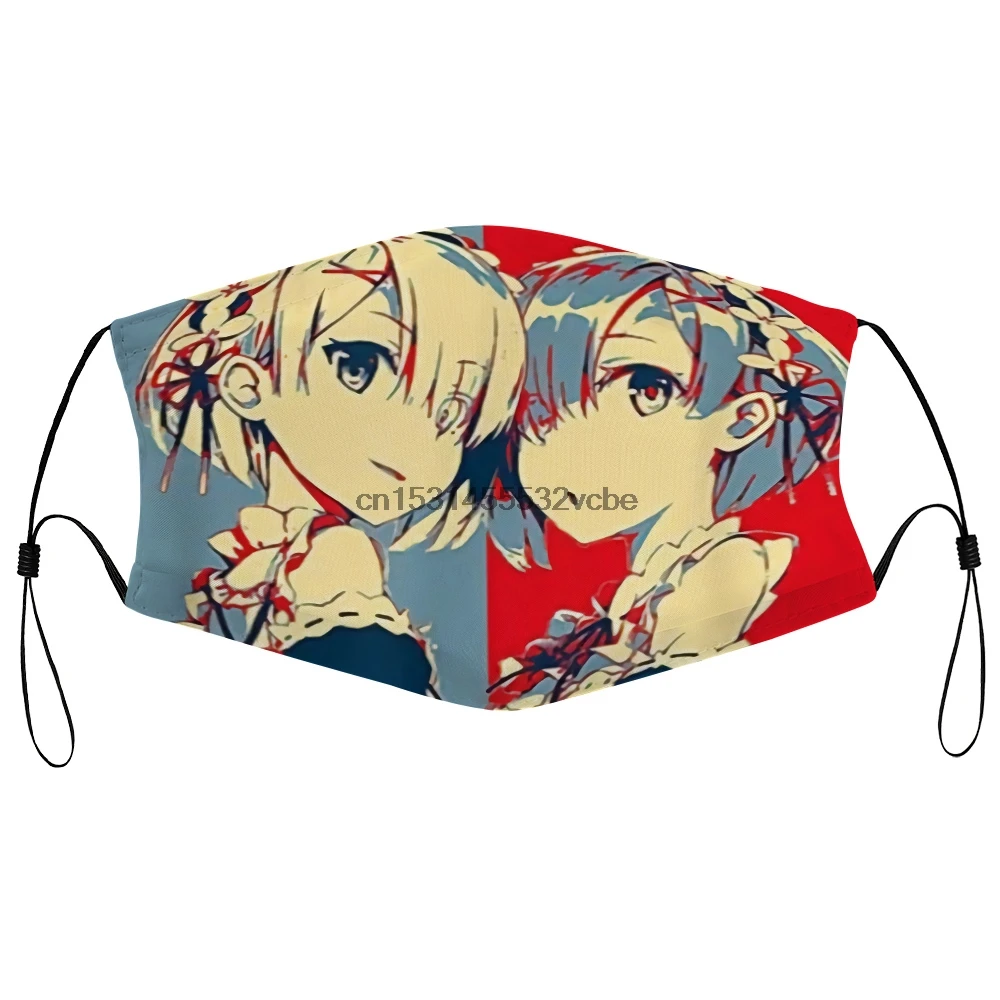 Маска от пыли с фильтром Re Zero Ram Rem маска для лица | Аксессуары одежды