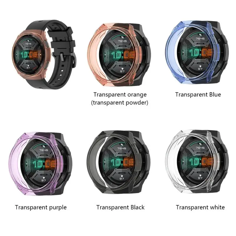 

Suitable For Huawei Watch GT 2e Watch TPU Anti-fall Protective Case Scratch Resistant Translucent Protective Cover