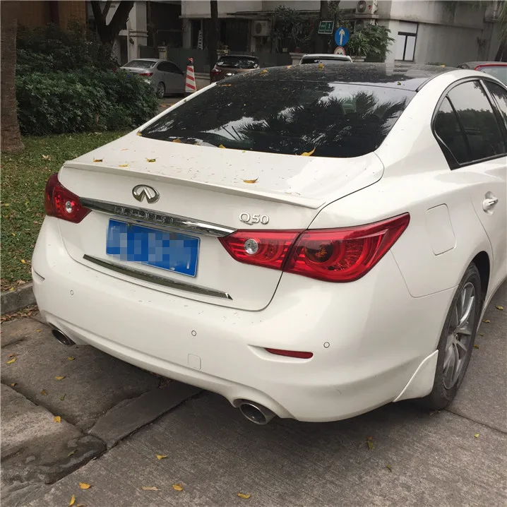 Спойлер для Infiniti Q50 высококачественный АБС-пластик праймер на заднее крыло