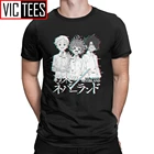 Футболка мужская из хлопка, с принтом Эмма манга Норман Рэй