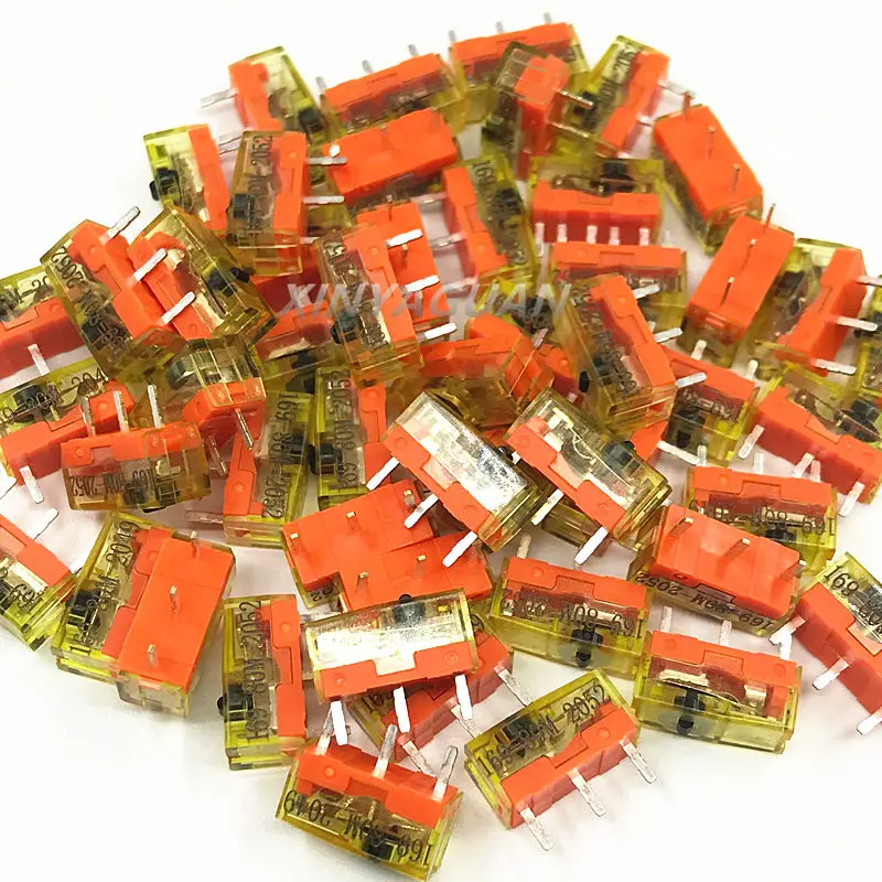 2Pcs New original TTC dustproof gold micro switch 3pin alloy contact 80 million click life Computer mouse button accessorie |