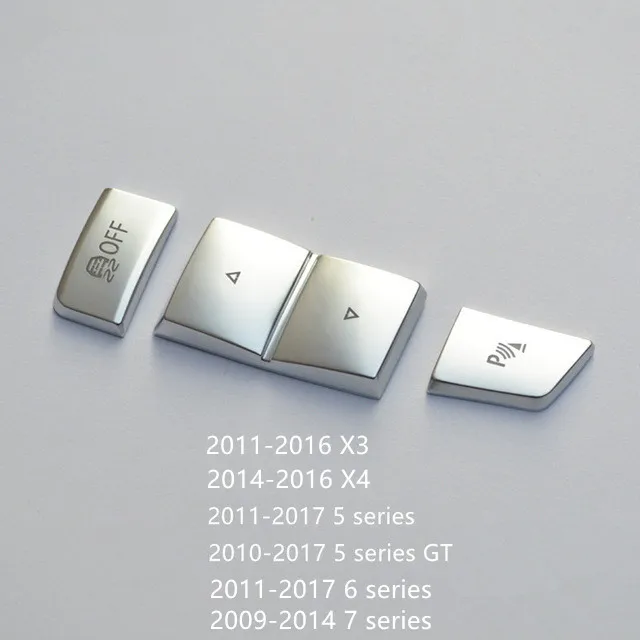 

Хромированные левые кнопки переключения передач из АБС для BMW 5/6/7 серии GT X3 F25 F07 F10 F11 F06, автомобильный спортивный Стайлинг