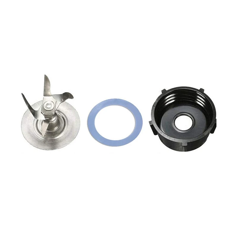 

Blender Blade for Oster with Rubber Seal Gasket & 4902 Blender Jar Bottom & 6 Point Fusion Blade 4980 Replacement Parts