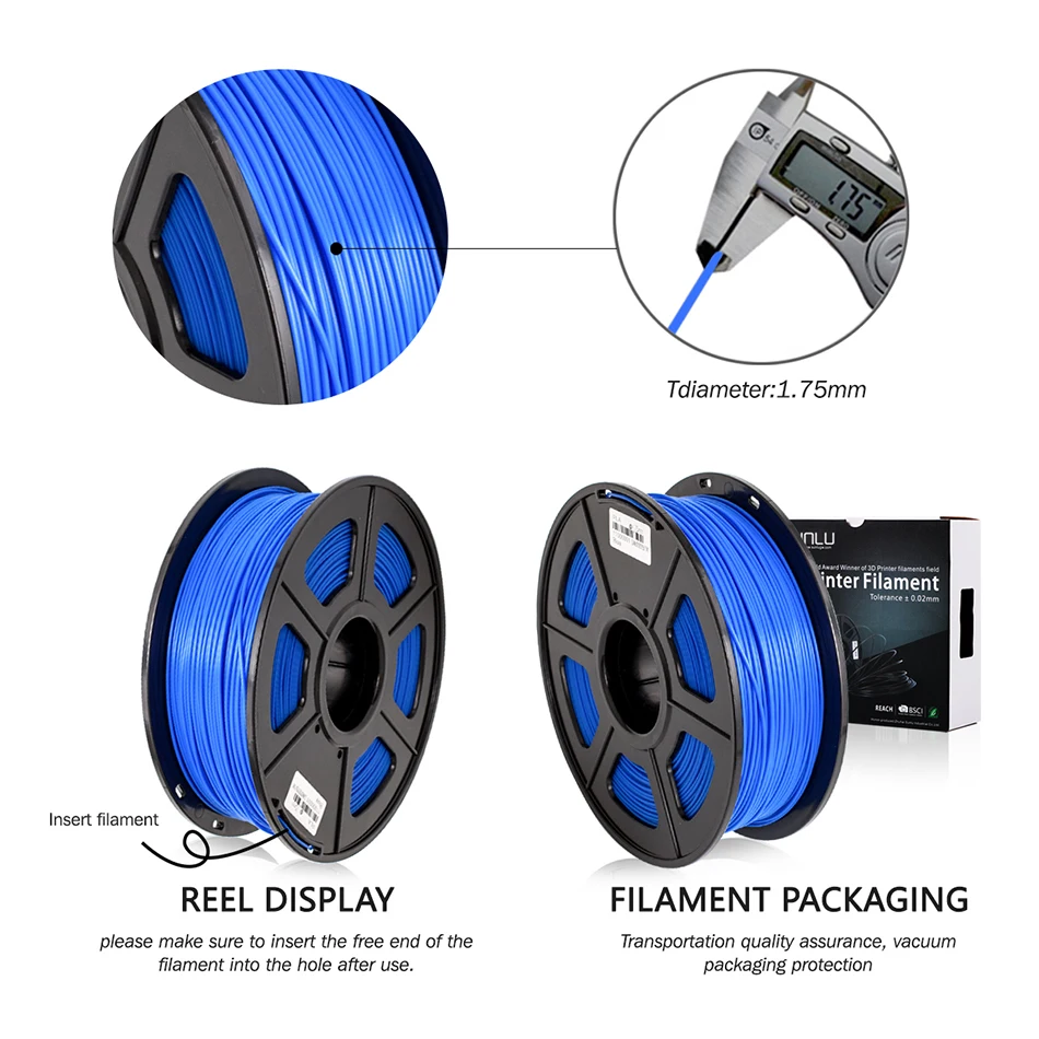 SUNLU PLA 3d нити 1 75 мм темно в свечение 3D печать Материал Пластик флуоресценции
